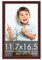 11.7x16.5 Solid Wood Picture Frame with UV-Resistant Acrylic & Acid-Free Backing, Available in 6 Finishes: Matte Black, Matte White, Metallic Bronze, Silver, Natural Wood Grain & Mahogany